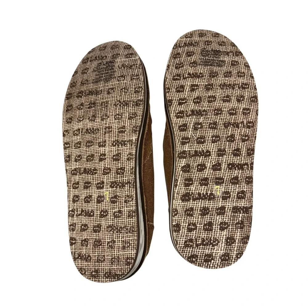 Lamo Skipper Serape Brown‎ Canvas Western Slip On Loafer Shoes Women's Sz 7 NWT